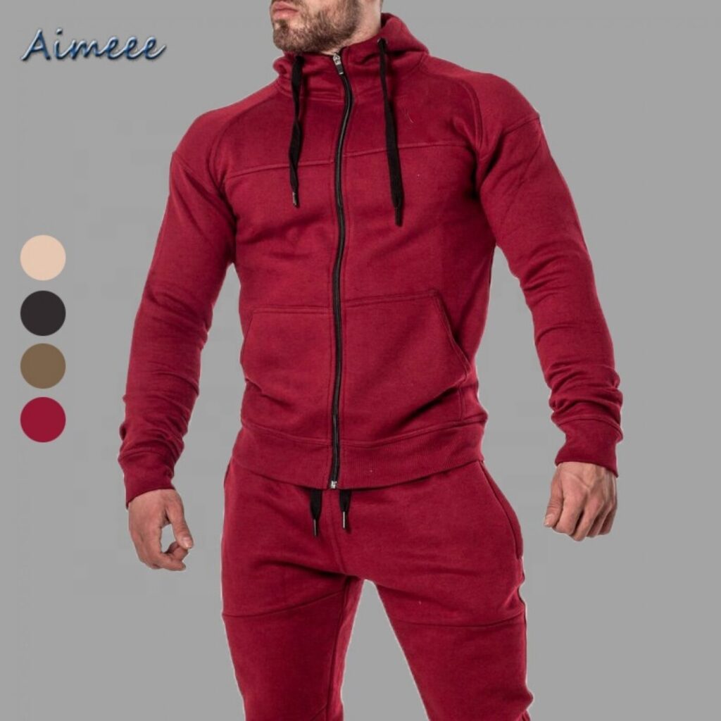 Gym Fitness Clothing Solid Color Man Sports Jacket - Guhaha
