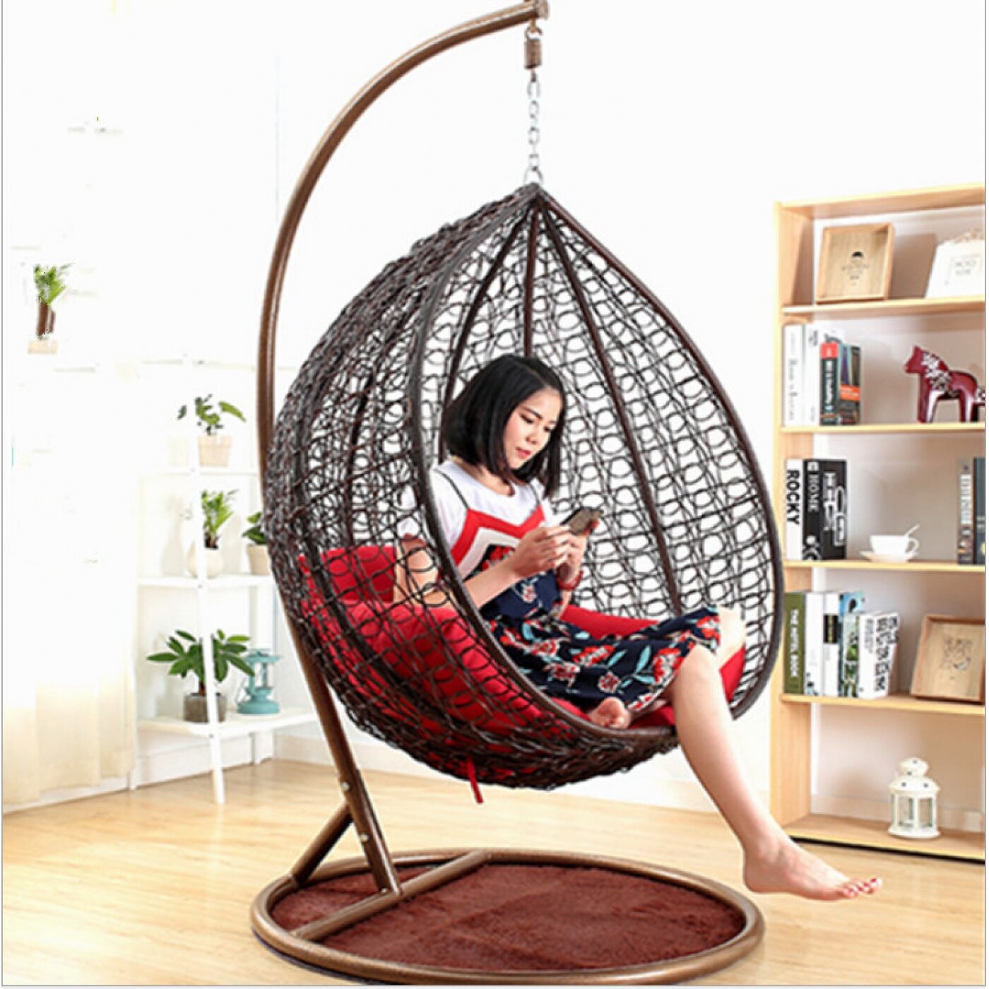 Fashion Garden Furniture Wicker Rattan Egg Hanging Indoor